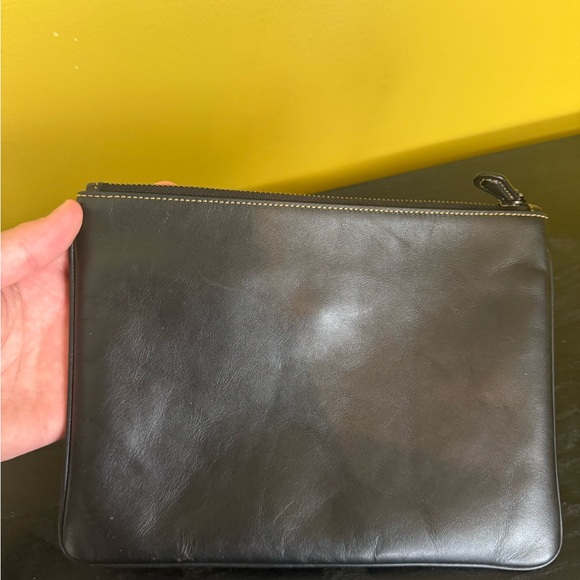 Coach Black Pouch with Car Graphic - Picture 2 of 3